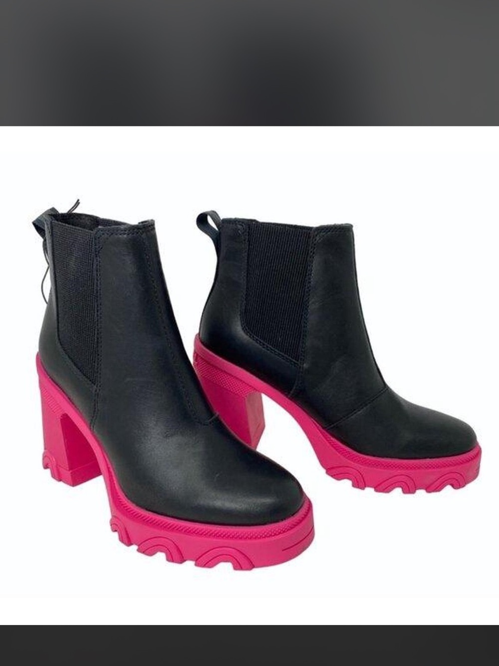 SOREL PINK Chelsea Platform Boot - Picture 2 of 3